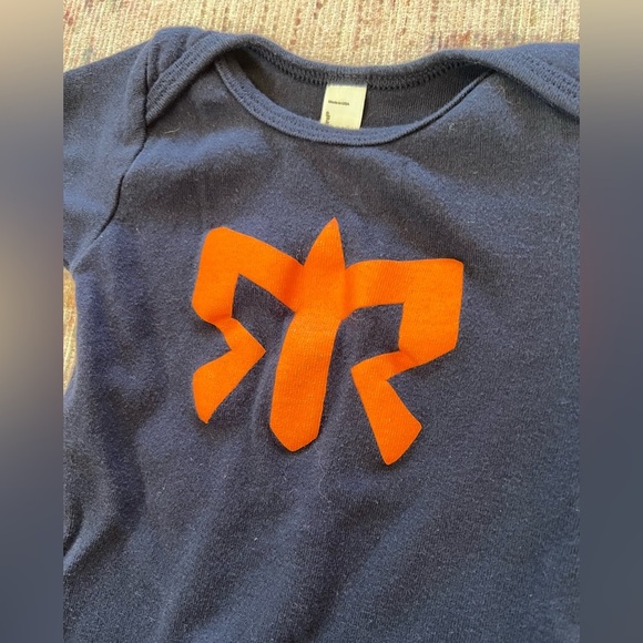 Ragnar Relay Navy Blue and Orange Baby One Piece - Picture 2 of 3